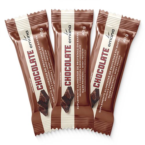 BARRA DE PROTEÍNA | CHOCOLATE - 3 UNIDADES